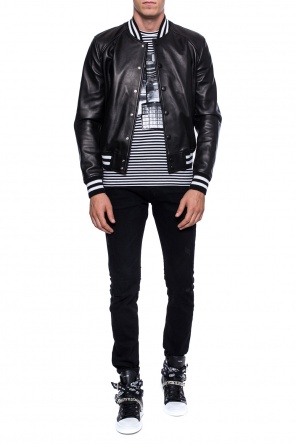 Leather bomber jacket, zdjęcie 2 Leather bomber jacket od Diesel Black Gold